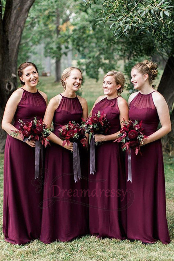 maroon chiffon bridesmaid dresses FELT CUTE RUFFLE MAXI DRESS WITH FLORAL APPLIQUES – AKIRA main image 1
