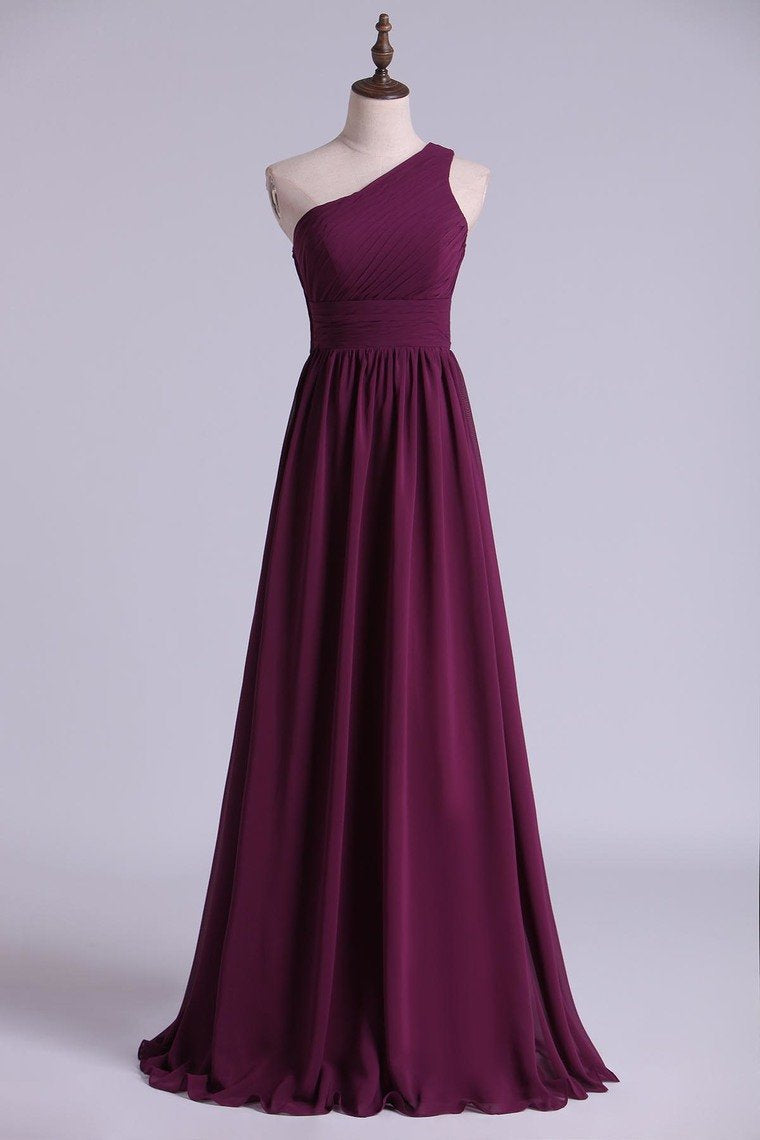 magenta bridesmaid dresses Chiffon One-Shoulder A-Line Long Dress – Dreamdressy Long Black Prom Dress On model S size Clergy Size:20 (2 to 3Yrs)
