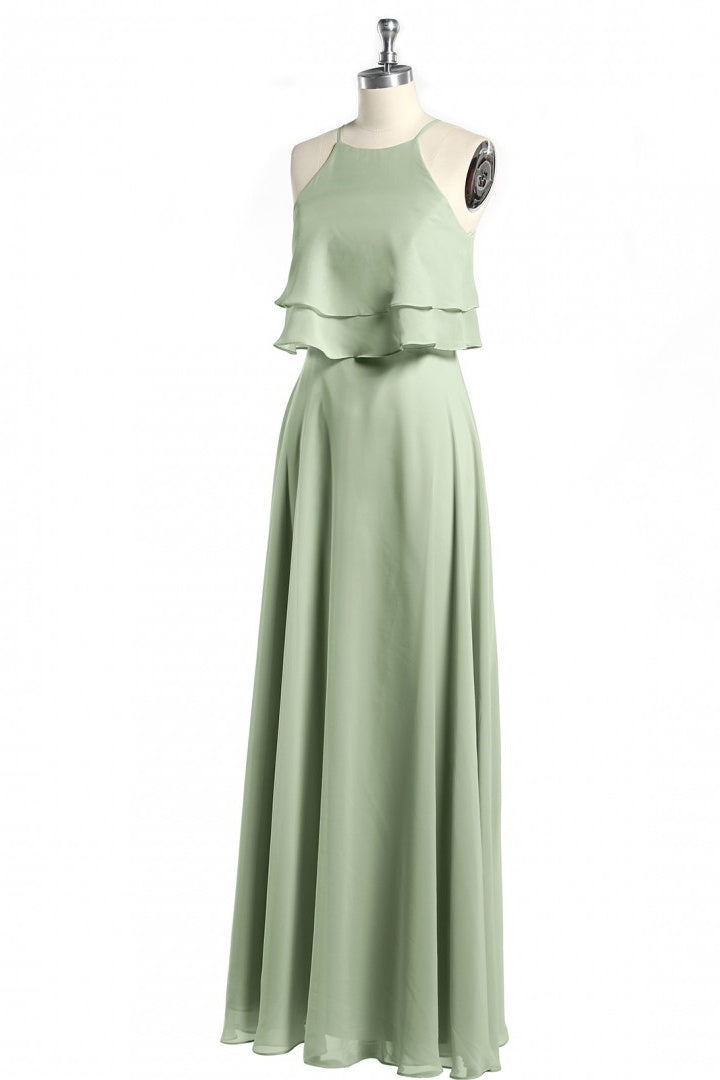 sage green ruffle bridesmaid dress ASOS Design - Ruffle Maxi Dress - Women - Polyester - 14 US