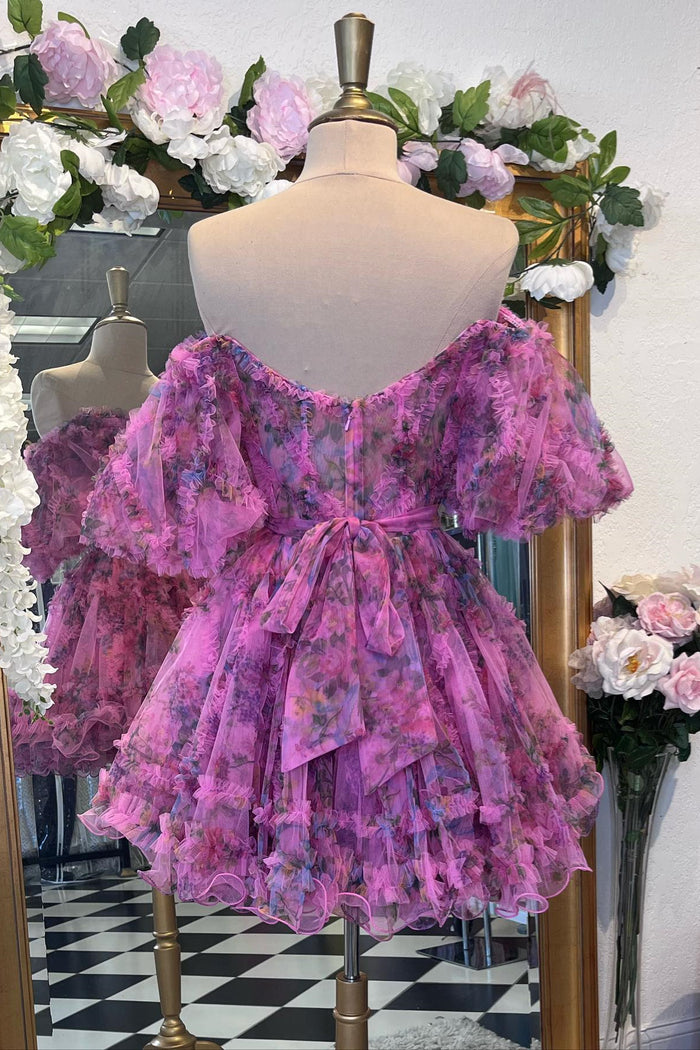 Puffy Sleeves Homecoming Dresses Dreamdressy Puffy Sleeves Homecoming Dresses Dreamdressy