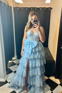 Sweetheart Red Sequin Appliques Ruffle Long Formal Gown