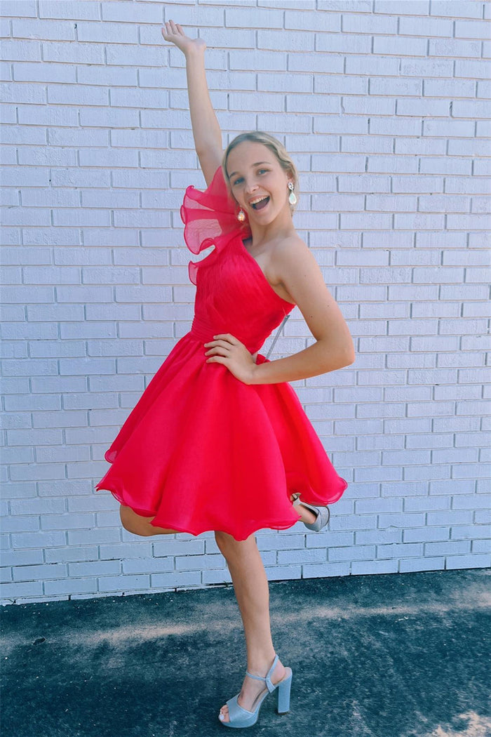 One Shoulder Homecoming Dresses Dreamdressy One Shoulder Homecoming Dresses Dreamdressy