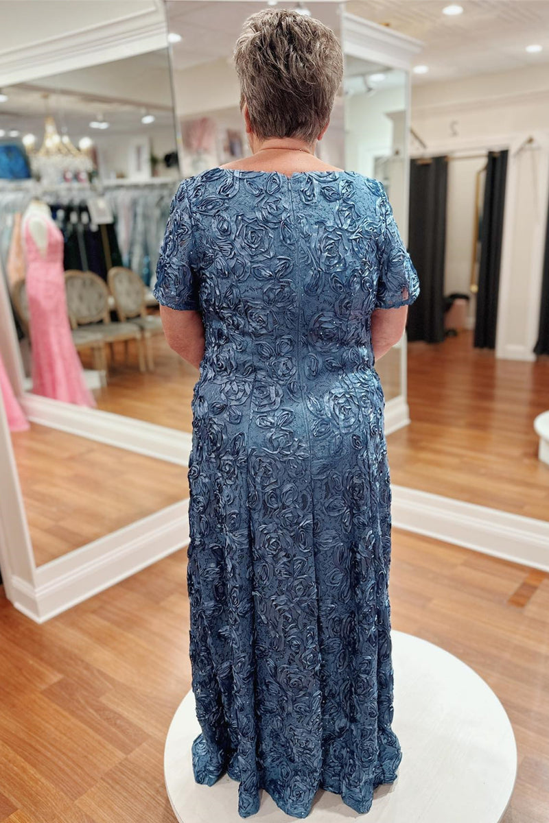 steel blue lace dress Lady Black Tie - Khaleesi Dress - Steel Blue - Lace Dress With Fringe - Final Sale