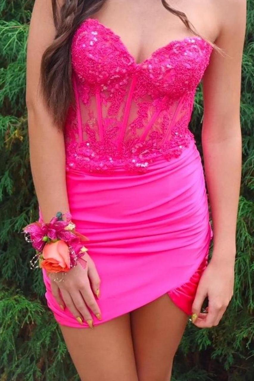 Tight Red Short Sweetheart Short Homecoming Dress Dreamdressy Tight Red Short Sweetheart Short Homecoming Dress Dreamdressy