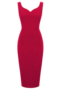 Red  Mermaid Vintage Dress