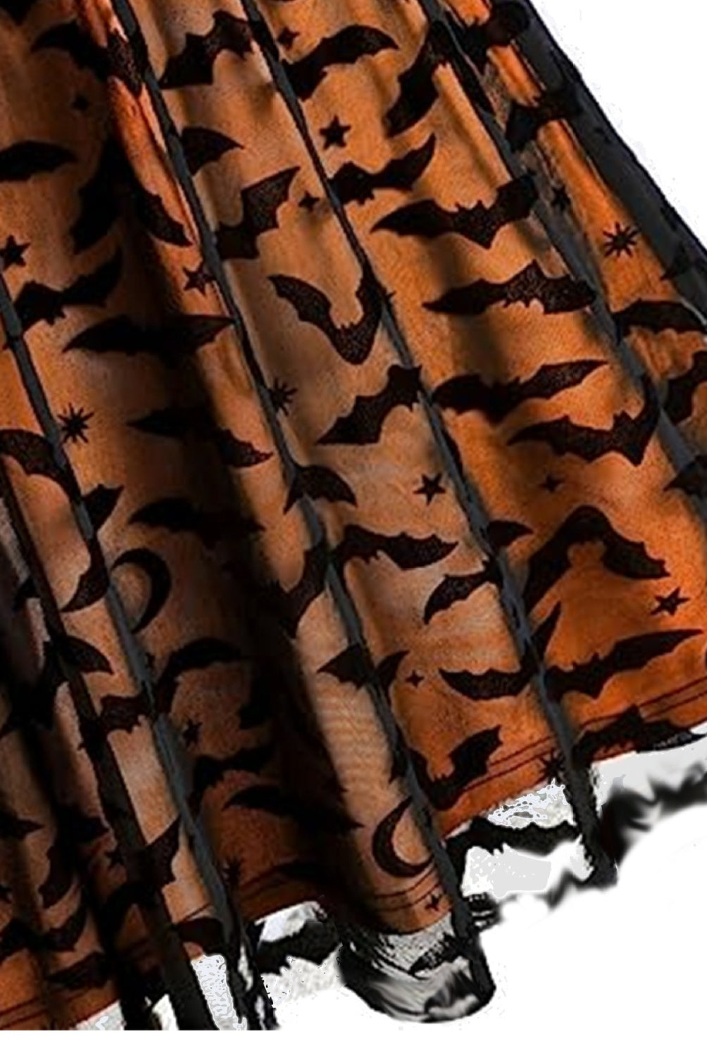 Sexy Orange Bat Empire Silp Vintage Dress
