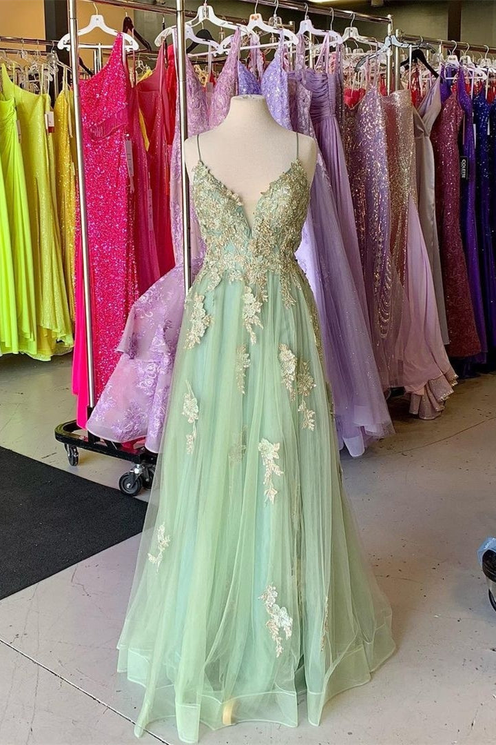 sage green and pink dress Floral Appliques Straps A-Line Prom – Dreamdressy Color:Royal Blue Sky Blue Luxury Crystal Dress Santa Hat Santa Girl tie events