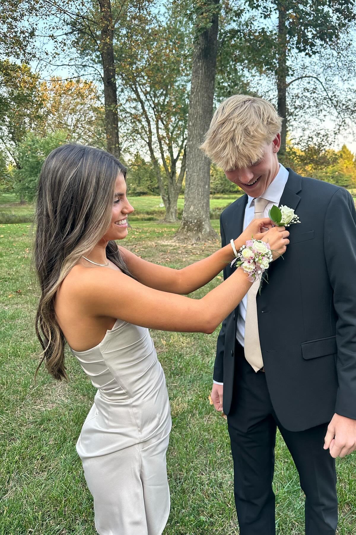 Strapless Aqua Irregular Hem Short Dress