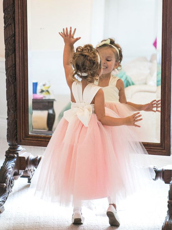 Dusty Pink Blush Pink Toddler Flower Girl Dress Adorable Toddler Pink Tulle Flower Girl Dress With Dusty Pink Blush Pink Toddler Flower Girl Dress Adorable Toddler Pink Tulle Flower Girl Dress With