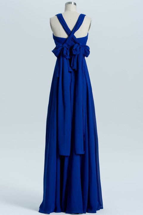 royal blue infinity dress bridesmaid TDY Royal Blue Maxi / Short Bridesmaid Dress Convertible Dress Infinity Dress Multiway Wedding Beach Prom Dress (Regular & Plus Size)