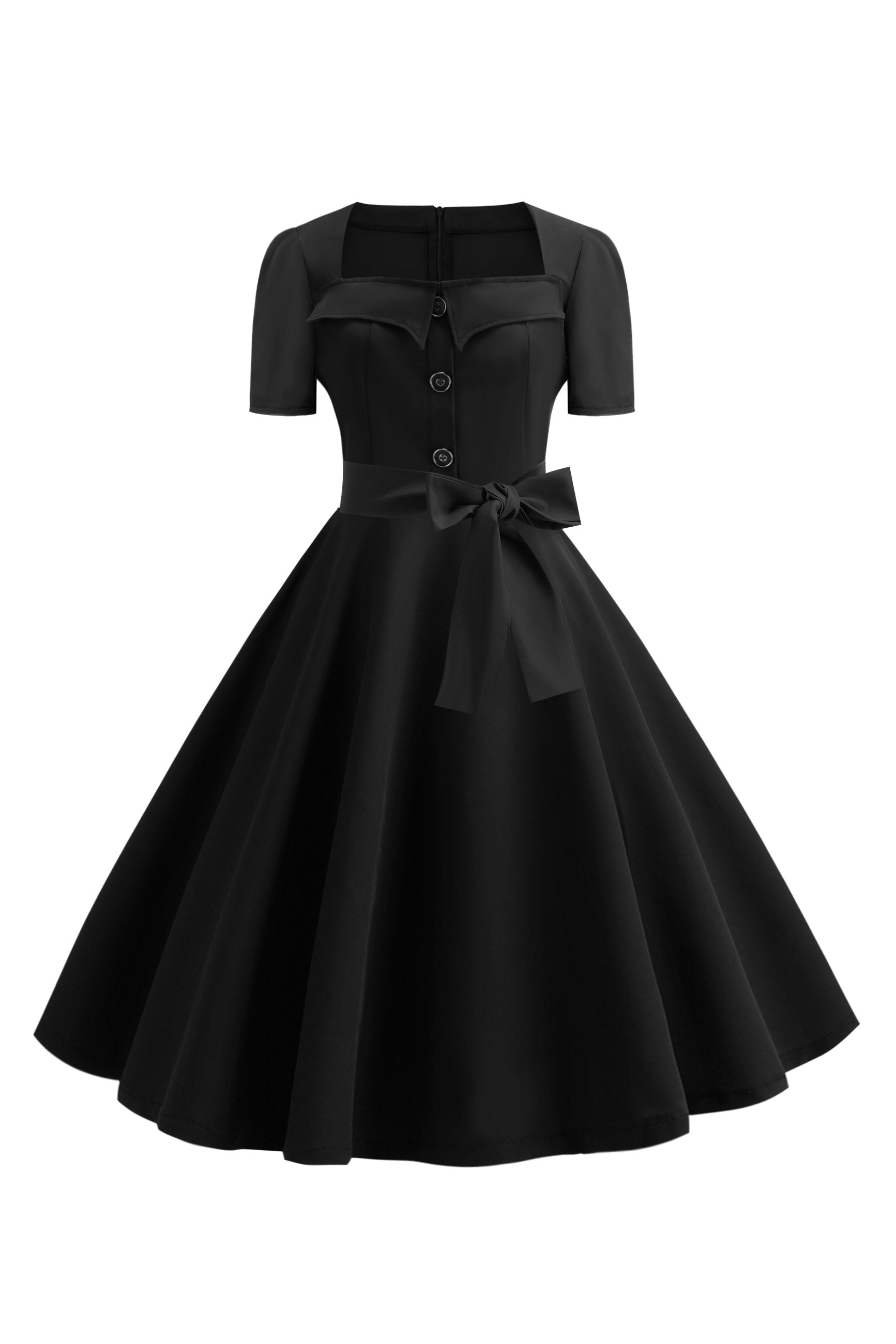 vintage black cocktail dress The Patrizia Pencil Dress in Black main image 1
