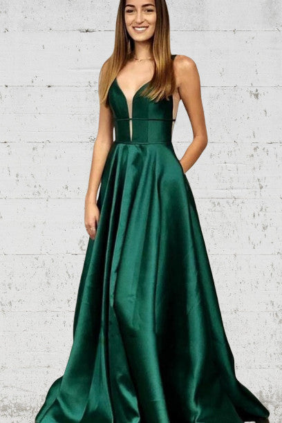 dark green prom dress with pockets Dark Green Prom Dresses - Long & Short Prom Gowns