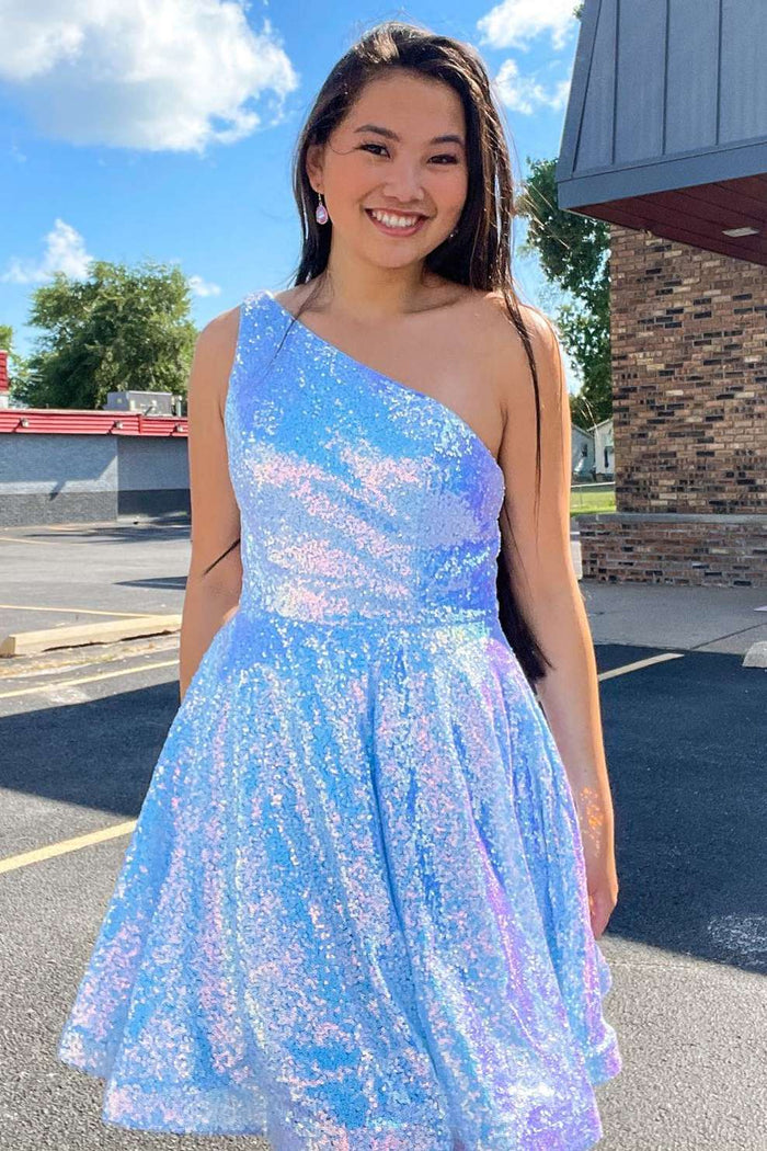 One Shoulder Homecoming Dresses Dreamdressy One Shoulder Homecoming Dresses Dreamdressy