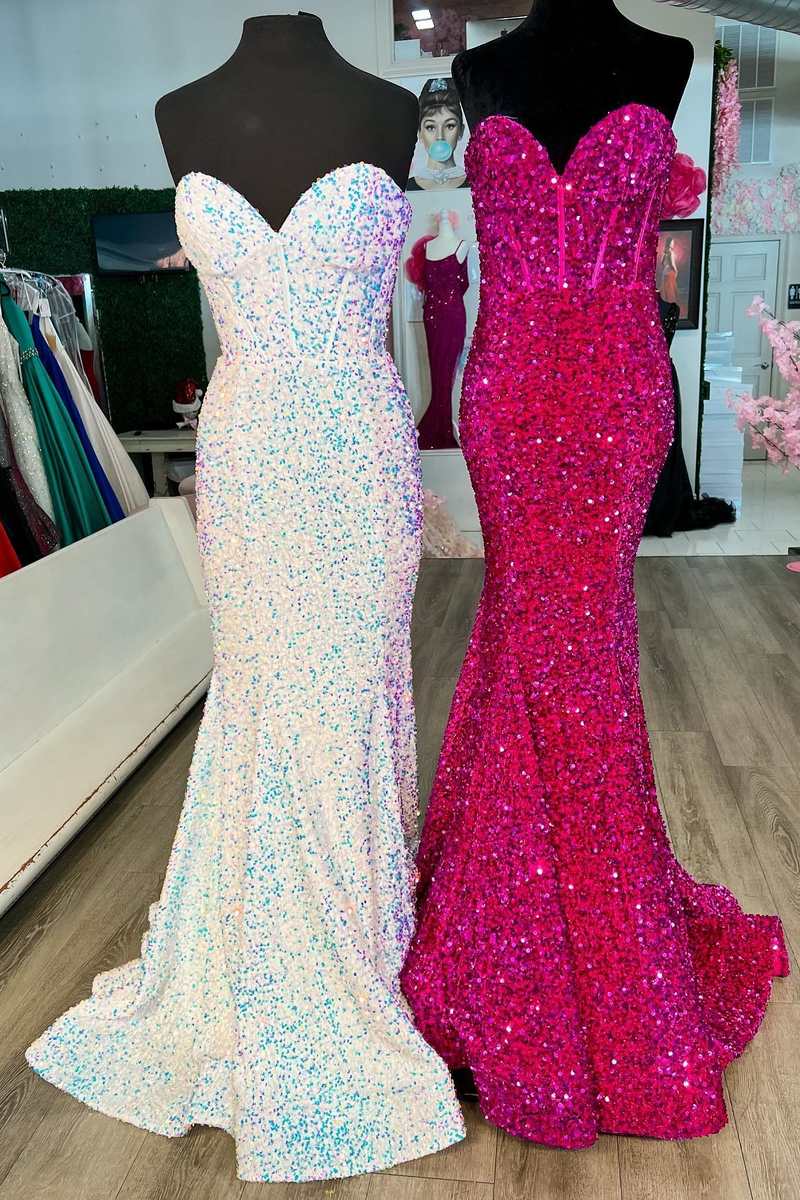 Hunter Green Sweetheart Mermaid Long Prom Dress