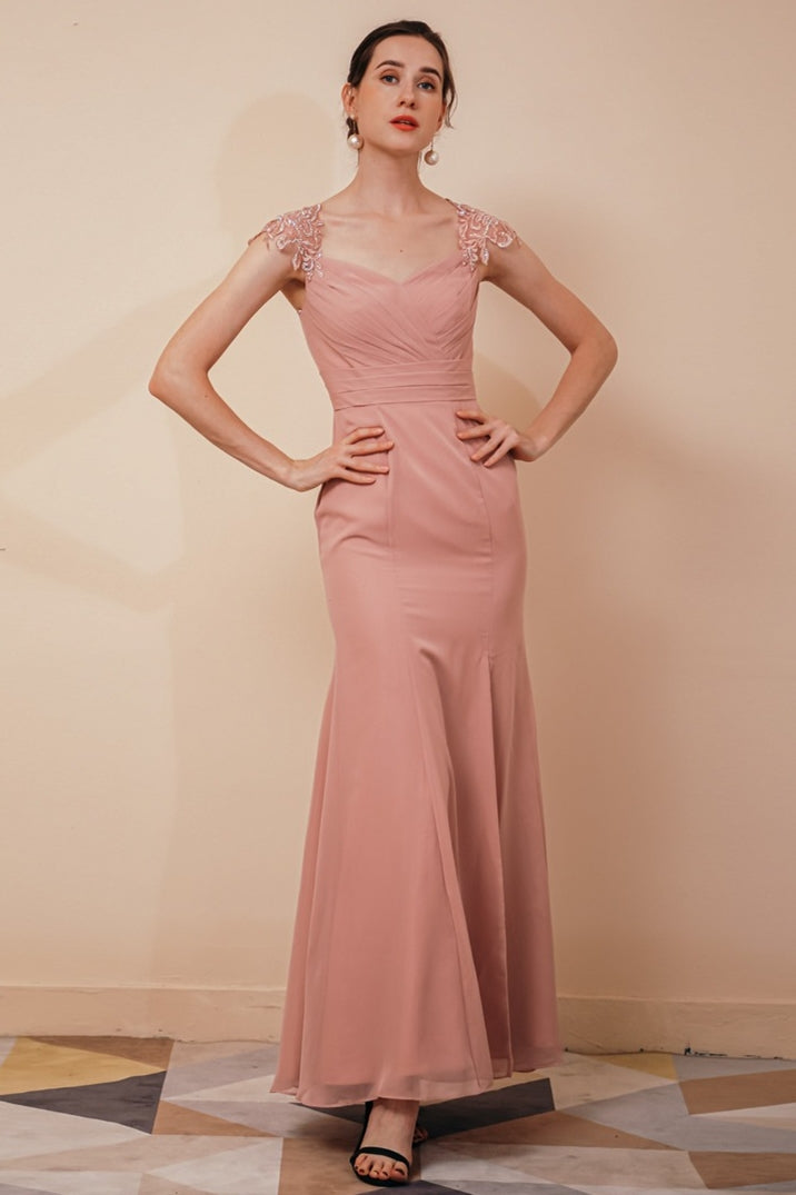 Blush Pink Mermaid Long Mother of the Bride Dress Dreamdressy Blush Pink Mermaid Long Mother of the Bride Dress Dreamdressy