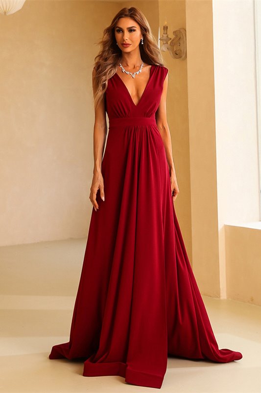 strapless open back dress Luuvis Woman Sparkly Red Off The Shoulder A-Line Tiered Short Party Dress main image 0