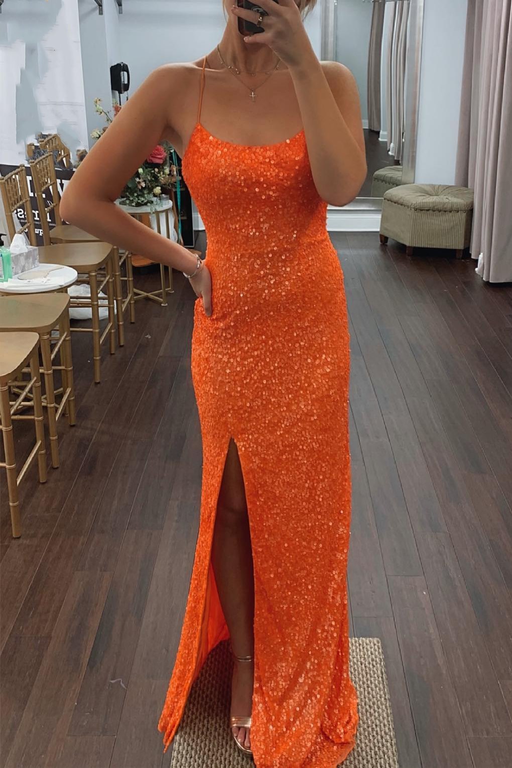 Emerald Green Sequins Mermaid Long Formal Dress