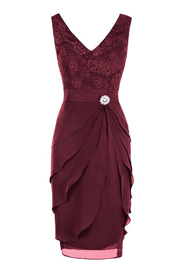 Short Mother Of The Bride Dress Off Shoulder Appliques A Line Elegant Short  Mother of the Bride Dress  WhenGirl