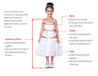Indigo Lace Illusion A-Line Flower Girl Dress