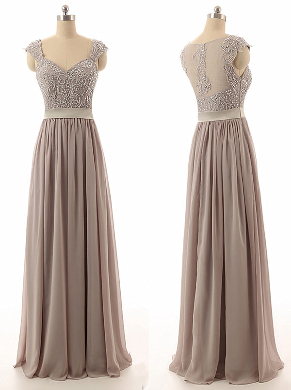 taupe beaded bridesmaid dress Lace & Beads - One-Shoulder Maxi Dress - Women - Polyester