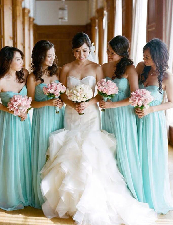Simple A-Line Sweetheart Floor Length Mint Green Bridesmaid Dress Dreamdressy Simple A-Line Sweetheart Floor Length Mint Green Bridesmaid Dress Dreamdressy