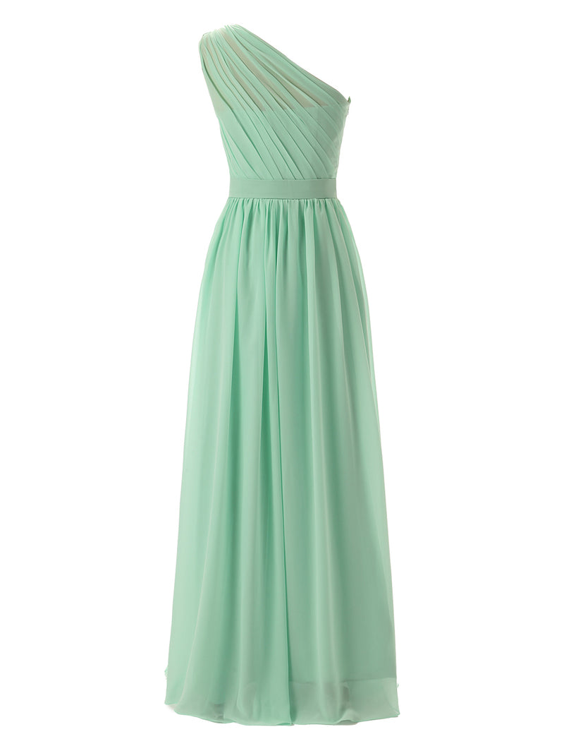 mint green bridesmaid dresses ebay Simple A-Line Chiffon Ruched Mint Green Long Bridesmaid Dress – Dreamdressy