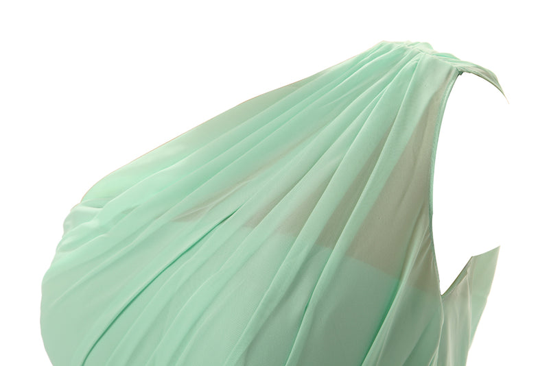 mint green bridesmaid dresses ebay Simple A-Line Chiffon Ruched Mint Green Long Bridesmaid Dress – Dreamdressy